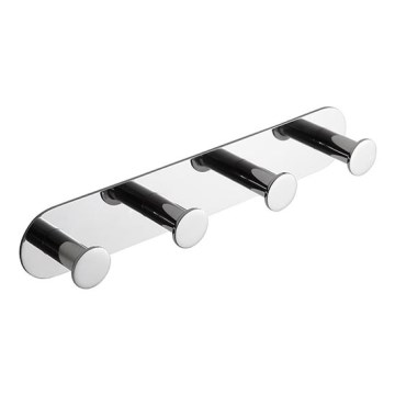 Colgador 25,5x4,5 cm acero inoxidable/plateado