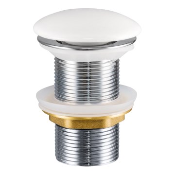 COMAD CLICK-CLACK T201-3 - Desagüe de lavabo CLICK-CLACK diá. 7 cm blanco brillante