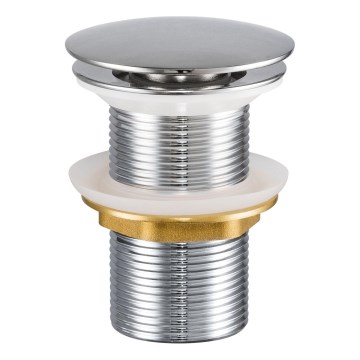 COMAD CLICK-CLACK T201L-3 - Desagüe de lavabo CLICK-CLACK diá. 7 cm cromo brillante