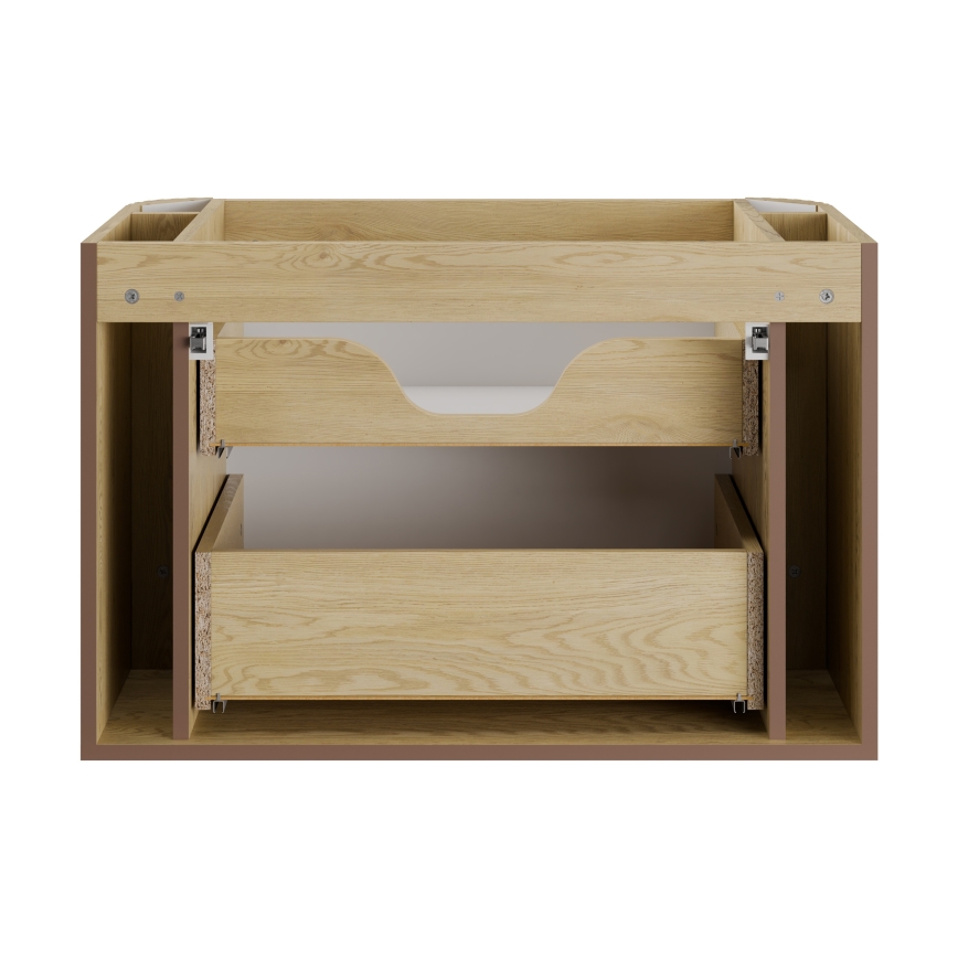 COMAD OVALIA CREMONA 82-80-46-2S - Mueble bajo lavabo OVALIA 52x80 cm, roble Cremona