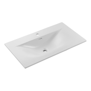 COMAD SKY 1 80 DP MATT WHITE - Lavabo empotrado SKY 46x81 cm blanco mate