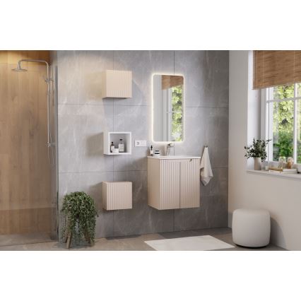 COMAD SKY 3 50CM DP ( E-8099-3-50 ) - Lavabo empotrado SKY 51x40 cm cerámica/blanco mate