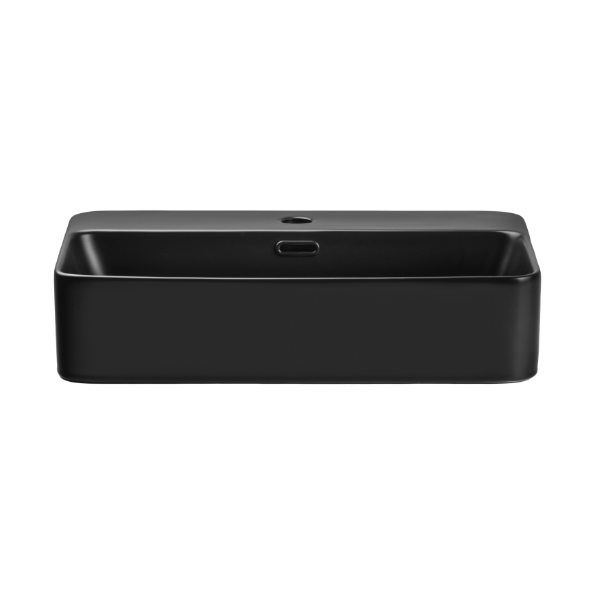 COMAD TRUST 2 BLACK ( E-6282 ) - Lavabo para encimera TRUST 55x38 cm cerámica/negro mate