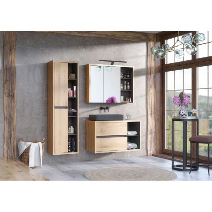 COMAD UM-6276 SLIM 40 GRIS DP - Lavabo para encimera SLIM 37x37 cm cerámica/gris mate