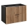 COMAD XILO BLACK WOTAN 82-80-D-2S - Mueble bajo lavabo XILO 57x80,2 cm negro/roble wotan