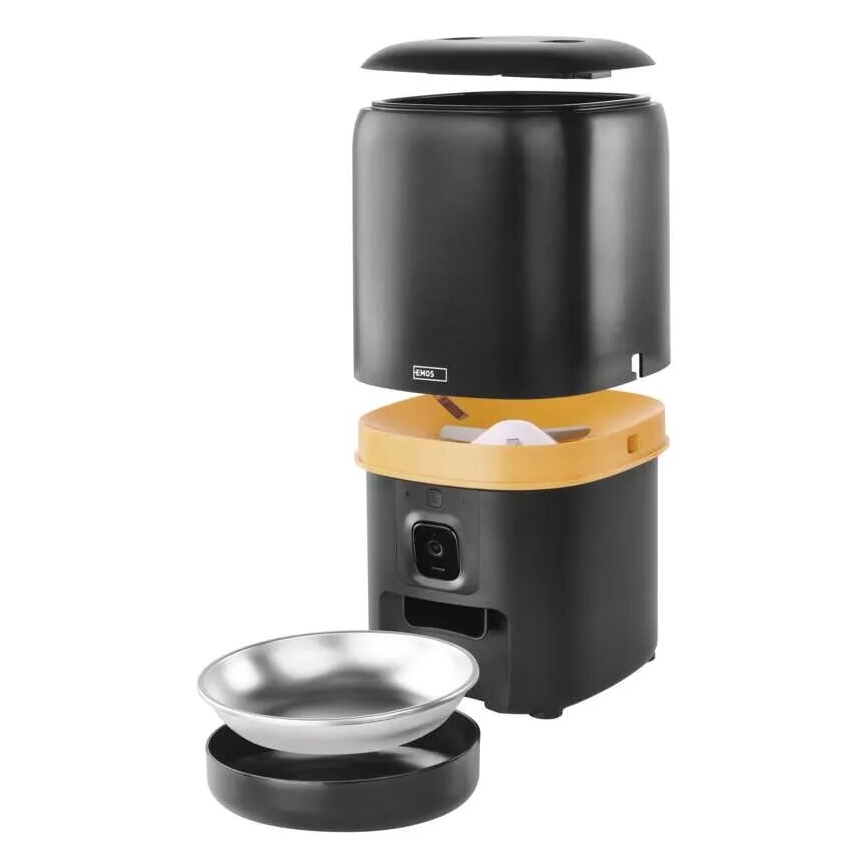 Comedero automático con micrófono y cámara 4l/5V/3xD Wi-Fi