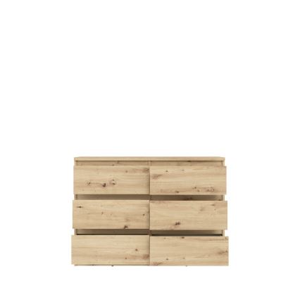 Cómoda con cajones MAO, roble Artisan