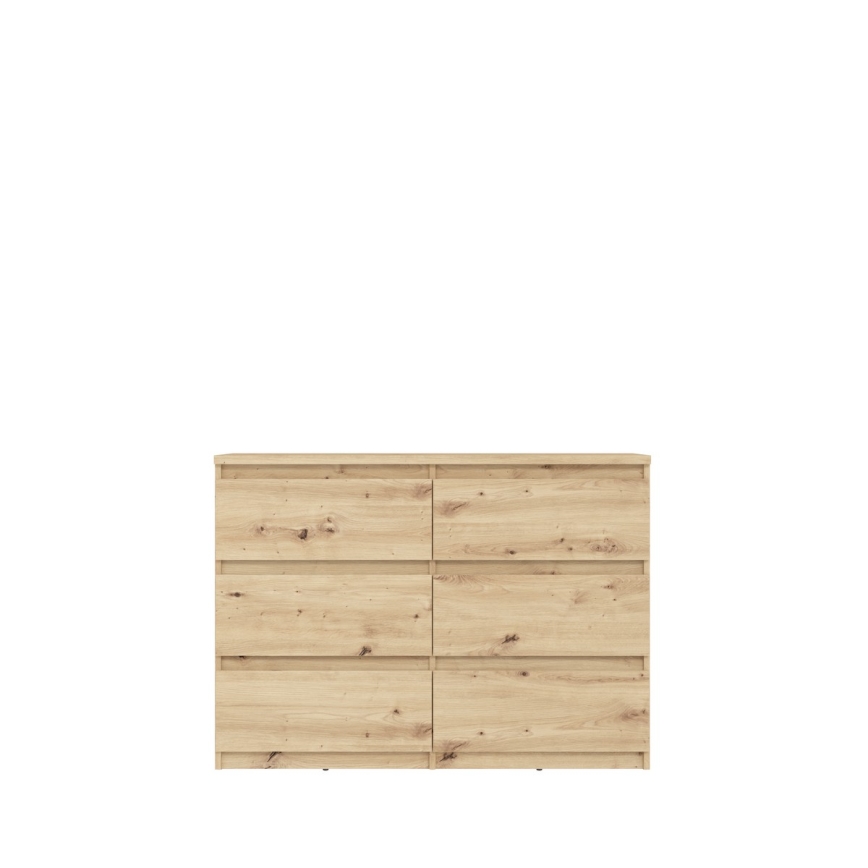 Cómoda con cajones MAO, roble Artisan