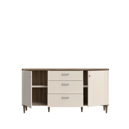 Cómoda con cajones VIRO marrón/beige