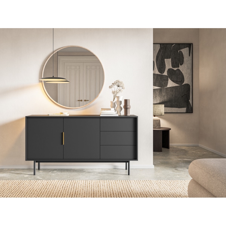 Cómoda ELI 154x82x39 cm negra