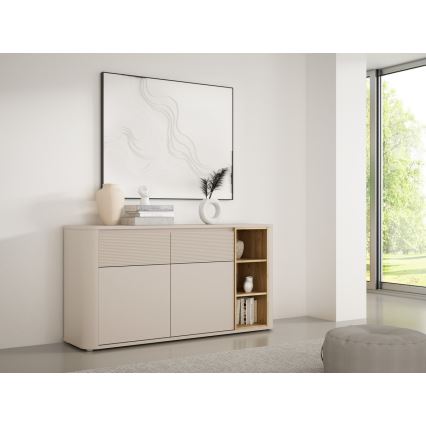 Cómoda INAR beige/roble