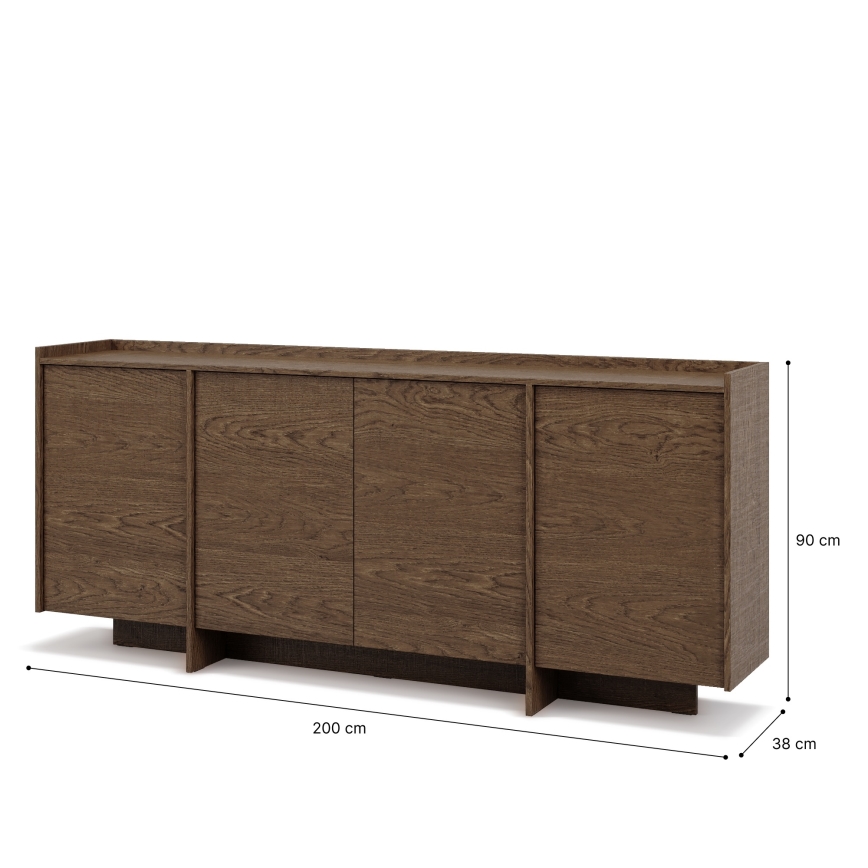 Cómoda KEMI 200x90x38 roble