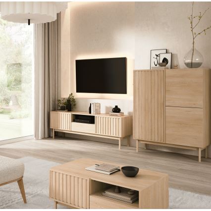 Cómoda KIOTO 106x130x37 cm roble Cremona