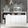 Cómoda LENOR 184x93x42 cm blanco/gris efecto hormigón