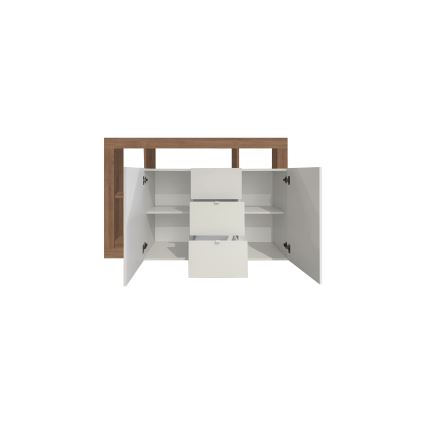 Cómoda LENOR blanca/roble