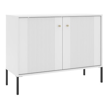 Cómoda LUE 104x39 cm blanca/negra
