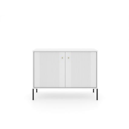 Cómoda LUE 104x39 cm blanca/negra