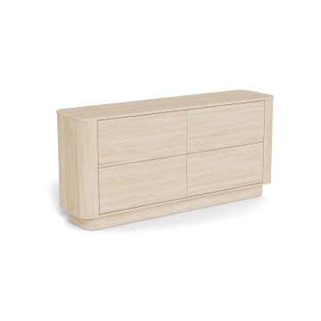 Cómoda MADERA 160x75 cm en roble blanco