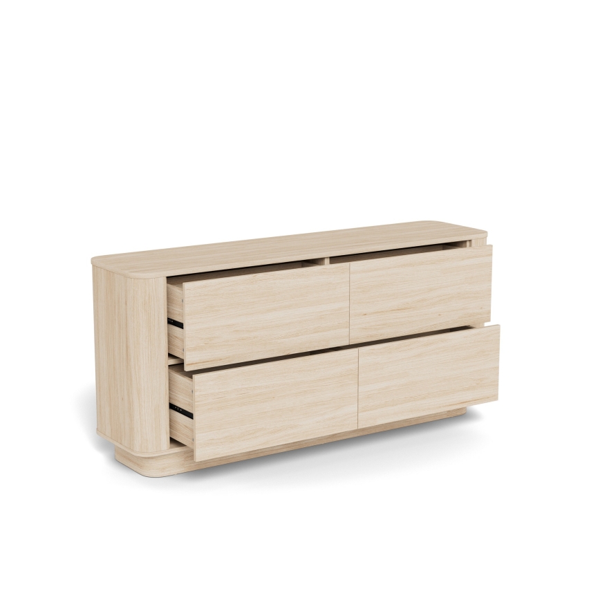 Cómoda MADERA 160x75 cm en roble blanco