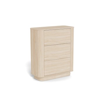Cómoda MADERA 90x107 cm roble blanco
