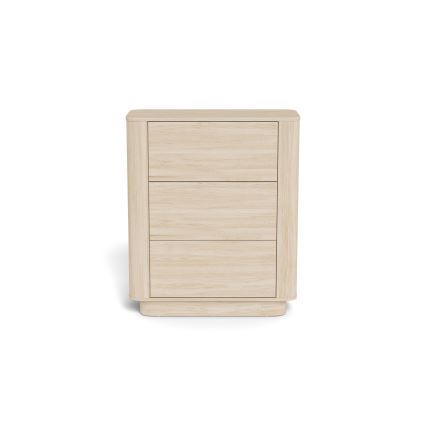 Cómoda MADERA 90x107 cm roble blanco