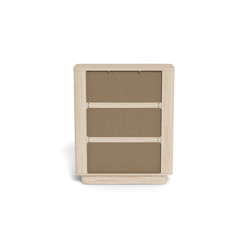 Cómoda MADERA 90x107 cm roble blanco