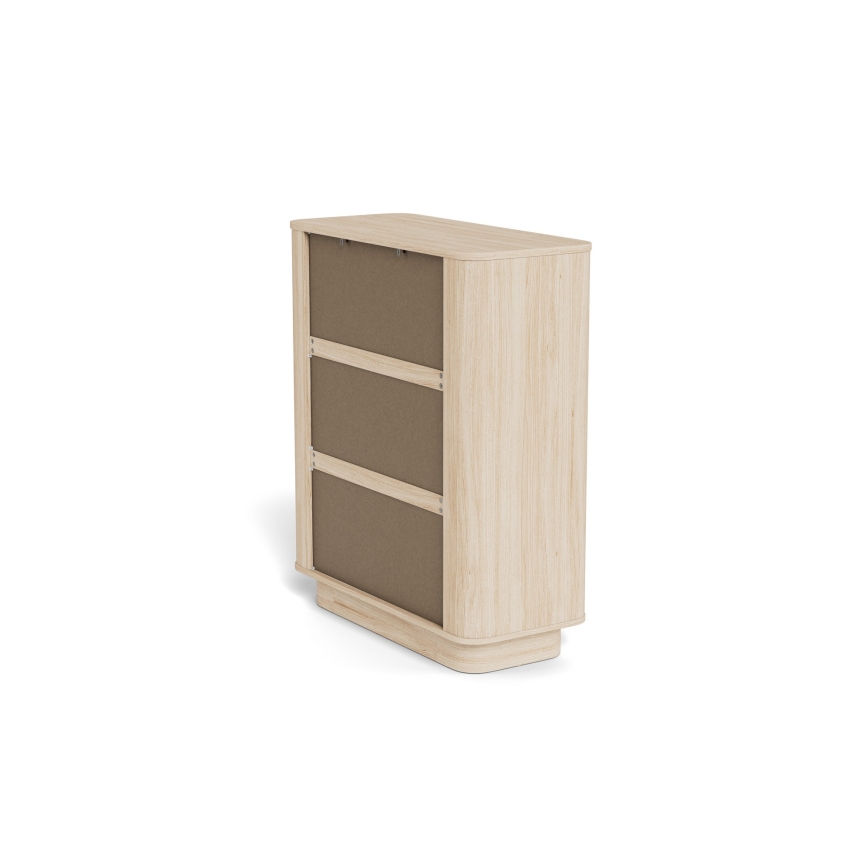 Cómoda MADERA 90x107 cm roble blanco