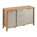 Cómoda MENTA 138x81x40 cm roble wotan/gris