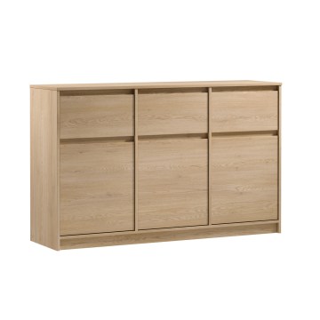Cómoda MIYABI 138x86x40 cm roble Cremona