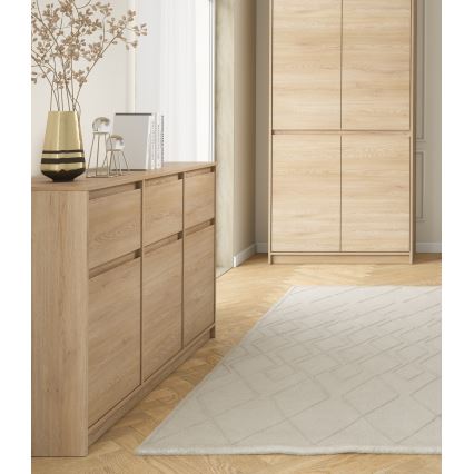 Cómoda MIYABI 138x86x40 cm roble Cremona