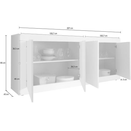 Cómoda NERILA blanca