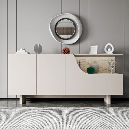 Cómoda ORBIS 180x40 cm crema/beige