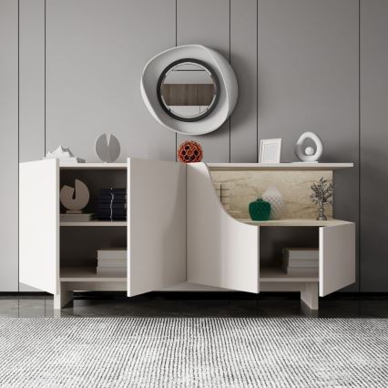 Cómoda ORBIS 180x40 cm crema/beige