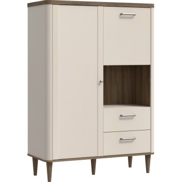 Cómoda VIRO marrón/beige