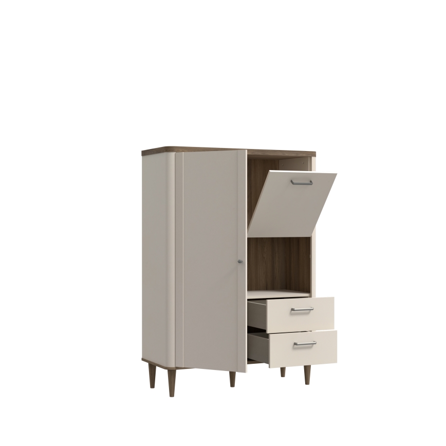 Cómoda VIRO marrón/beige