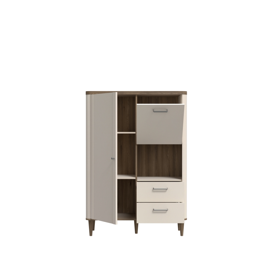 Cómoda VIRO marrón/beige