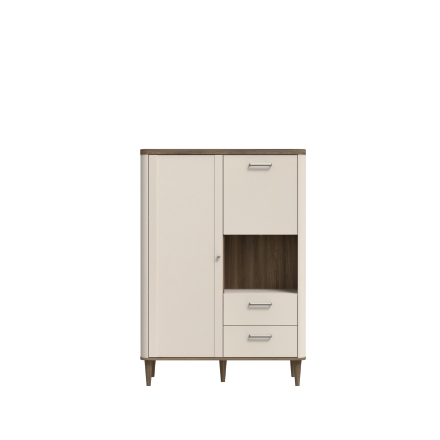 Cómoda VIRO marrón/beige