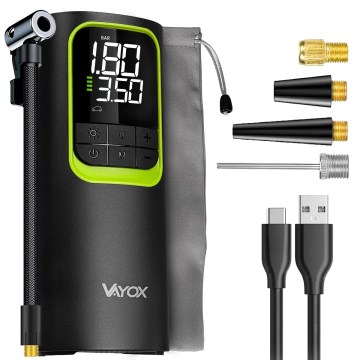 Compresor digital de bolsillo 5V 8000 mAh negro