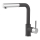 Concept BDG4527BC - Grifo para fregadero con rociador extraíble 26,9 cm, acabado granito/negro