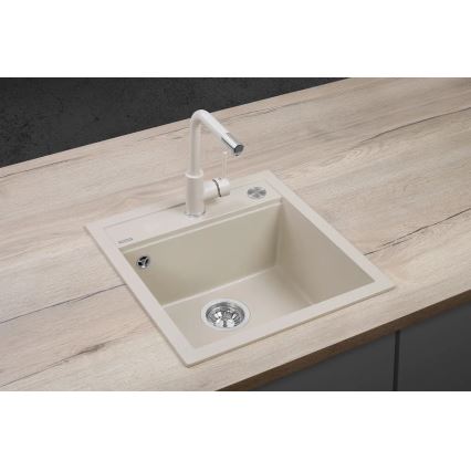 Concept DG00C50BE - Fregadero de cocina CUBIS 49x51 cm granito/beige