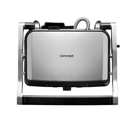 Concept ge2005 - Parrilla de contacto 1500W/230V acero inoxidable/negro