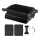 Concept ge3600 - Grill de contacto con sonda de temperatura GLASS 2000W/230V negro