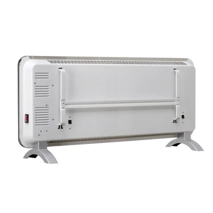 Concept KS4010 - Calefactor/convector eléctrico 1000/2000W IP24 negro + mando a distancia
