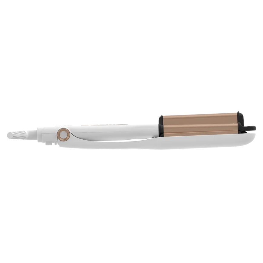 Concept KT2140 - Rizador triple para el cabello GLAM STYLE 100W/230V blanco/rosa dorado
