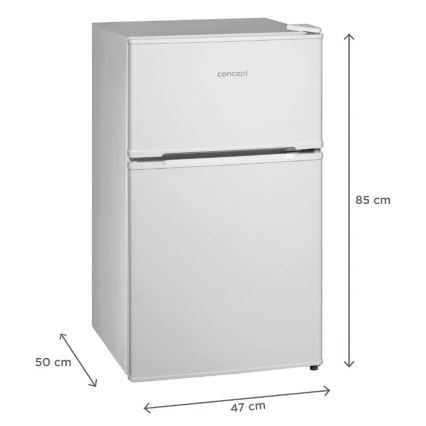 Concept LFT2047whN - Frigorífico con congelador de 87 l, blanco