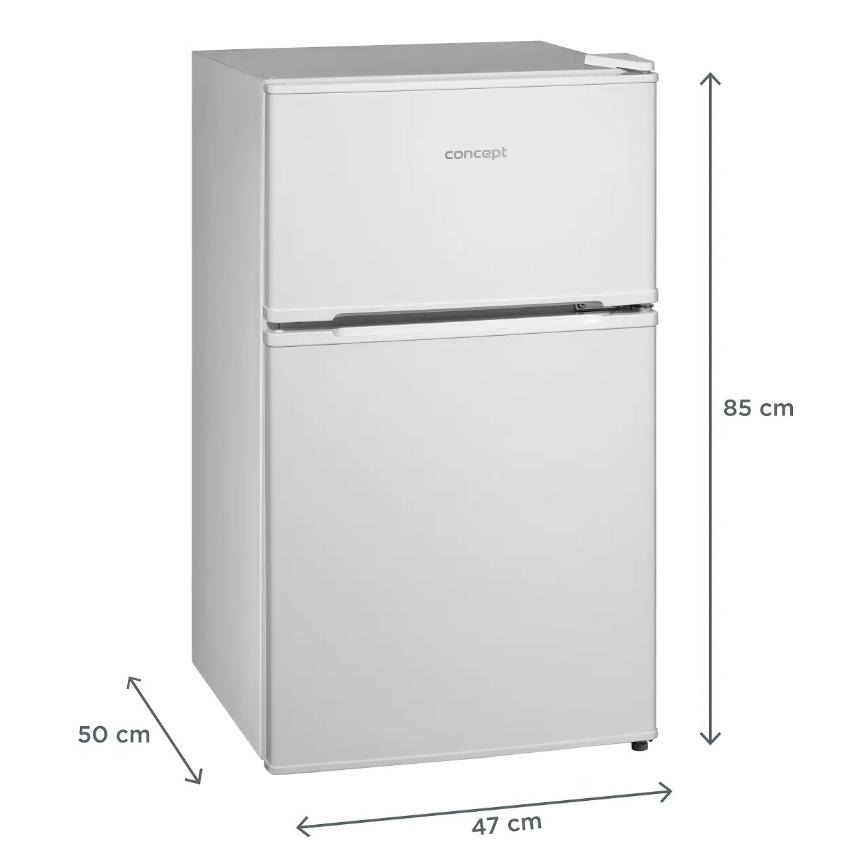 Concept LFT2047whN - Frigorífico con congelador de 87 l, blanco
