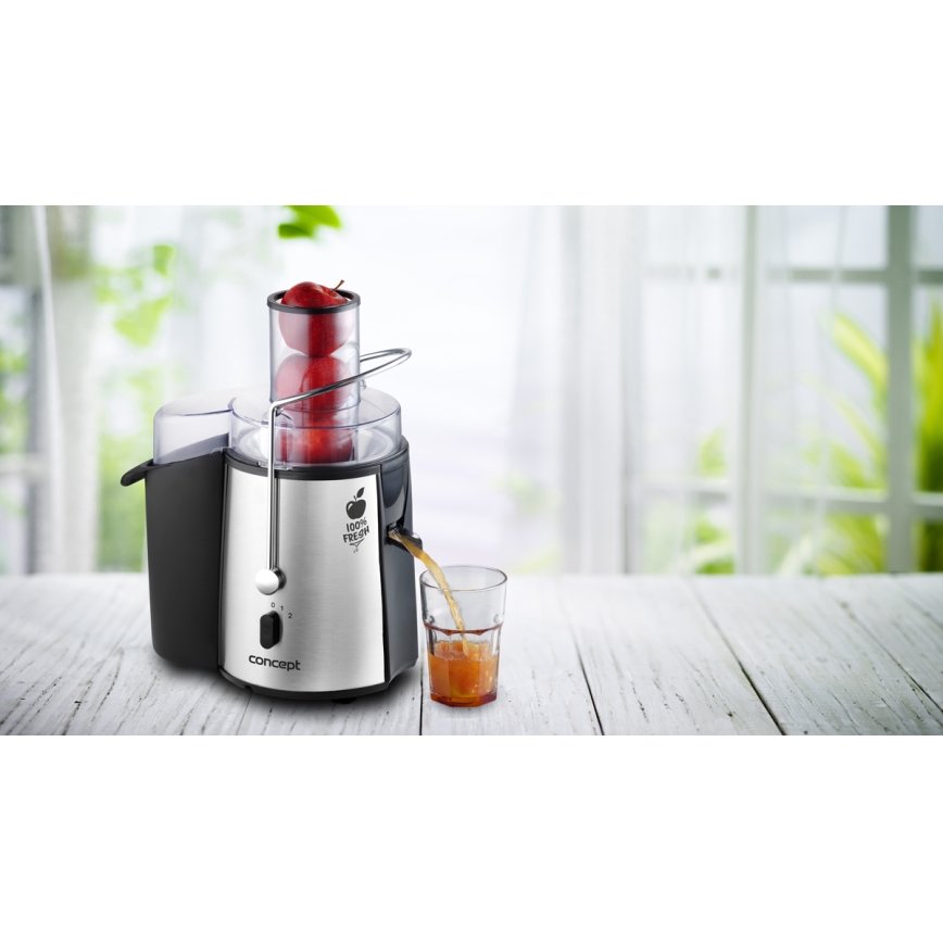 Concept LO7026 - Extractor de jugos centrífugo 1000W/230V negro/acero inoxidable