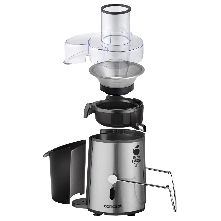 Concept LO7026 - Extractor de jugos centrífugo 1000W/230V negro/acero inoxidable