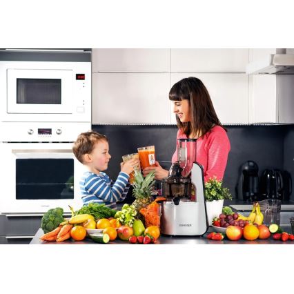 Concept LO7065 - Extractor de jugos de sinfín 3 en 1 240W/230V gris