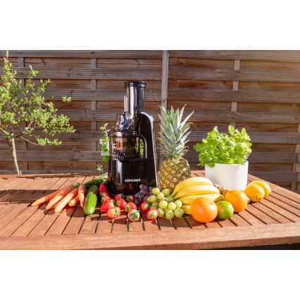 Concept LO7067 - Extractor de jugos masticador 3 en 1, 240 W/230 V, negro